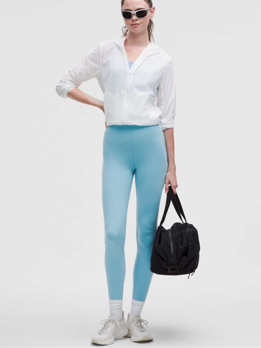 Lululemon Glow Up HR Tight 28” Washed Blue Size 4